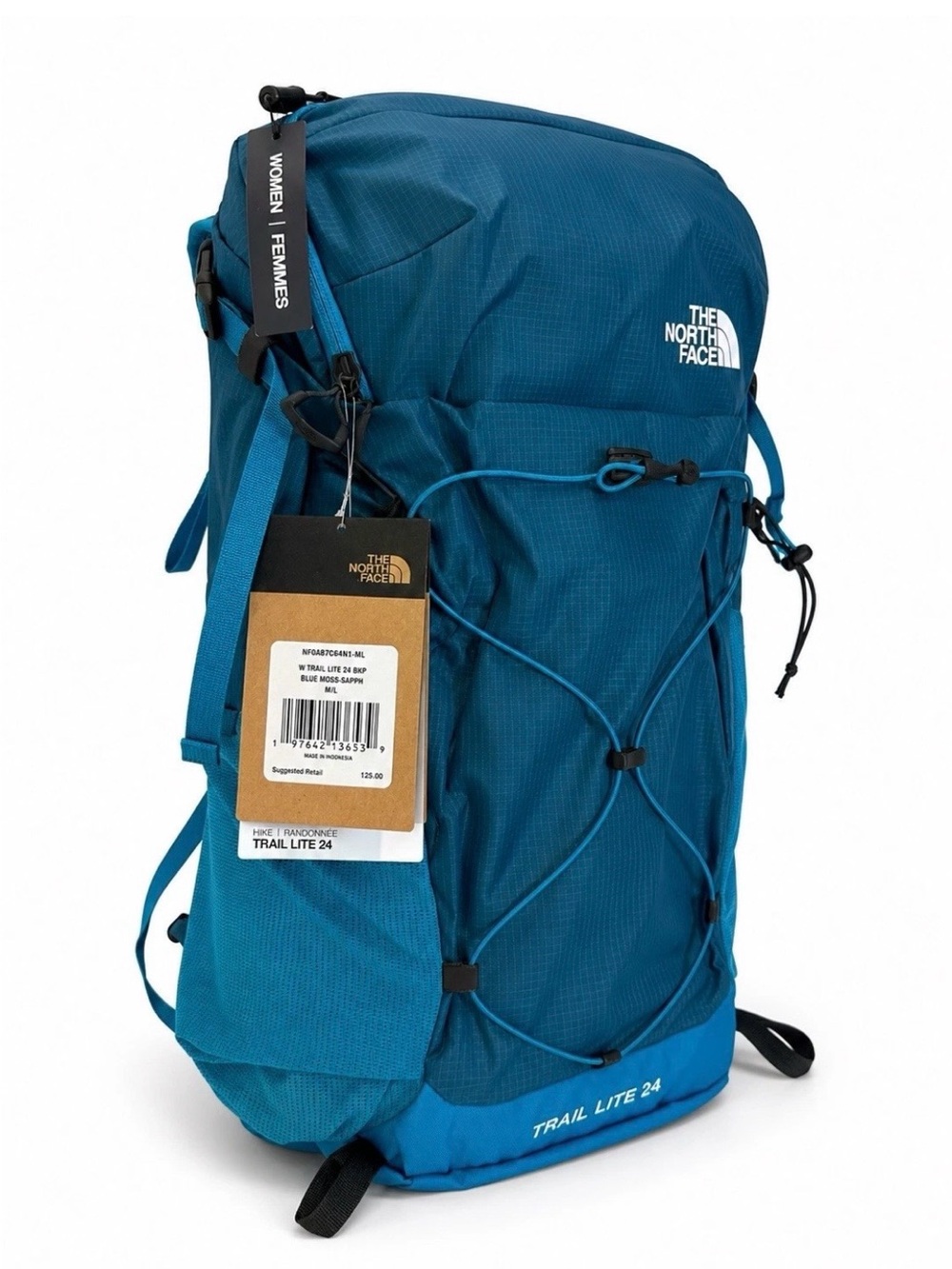 The North Face Women’s Trail Lite 24 Hiking Backpack Blue Moss M/L NWT